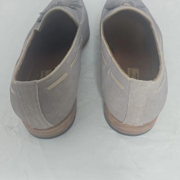 Paul Parkman Handmade Lavender SuedeMen's LoafersTassel Slip-On